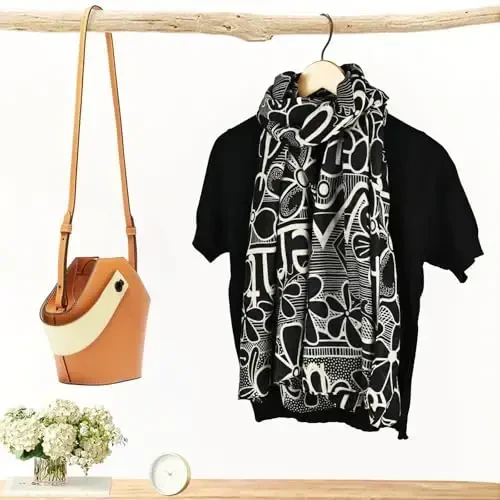 FINIZO Women's Scarves Lady Light Soft Fashion Solid Scarf Wrap Shawl for All Season - 3