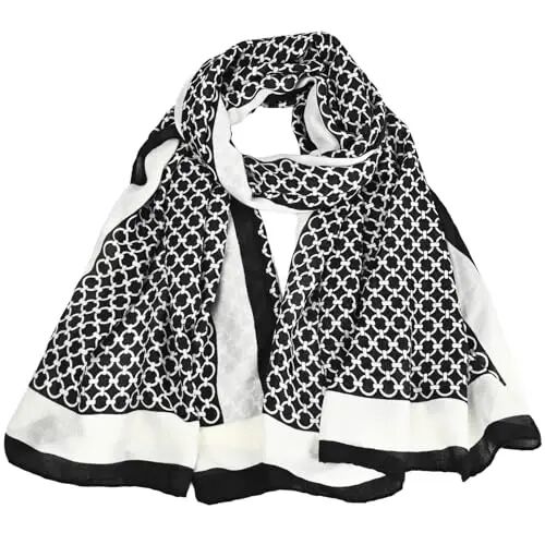 FINIZO Women's Scarves Lady Light Soft Fashion Solid Scarf Wrap Shawl for All Season - FINIZO