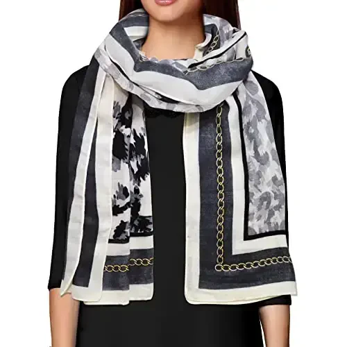FINIZO Women's Scarves Lady Light Soft Fashion Solid Scarf Wrap Shawl for All Season - 2