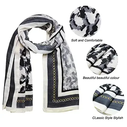 FINIZO Women's Scarves Lady Light Soft Fashion Solid Scarf Wrap Shawl for All Season - 3