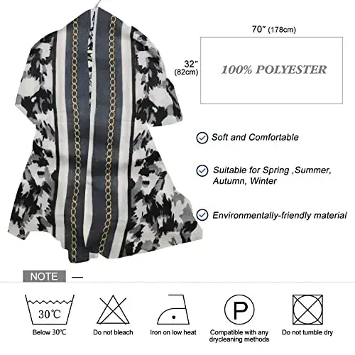 FINIZO Women's Scarves Lady Light Soft Fashion Solid Scarf Wrap Shawl for All Season - 5