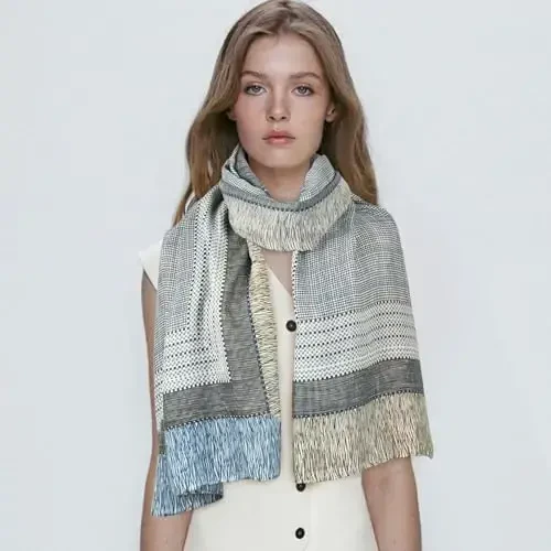 FINIZO Women's Scarves Lady Light Soft Fashion Solid Scarf Wrap Shawl for All Season - 6