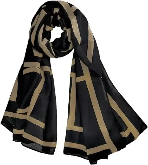 FINIZO Women's Scarves Lady Light Soft Fashion Solid Scarf Wrap Shawl for All Season - 1