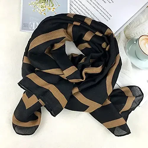 FINIZO Women's Scarves Lady Light Soft Fashion Solid Scarf Wrap Shawl for All Season - 2