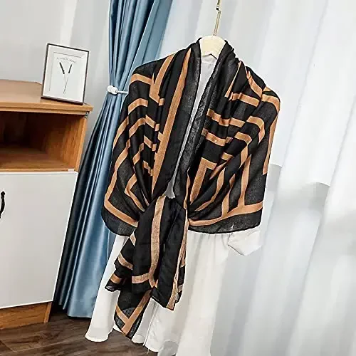 FINIZO Women's Scarves Lady Light Soft Fashion Solid Scarf Wrap Shawl for All Season - 3