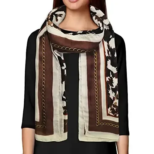 FINIZO Women's Scarves Lady Light Soft Fashion Solid Scarf Wrap Shawl for All Season - MODAZONE (1)