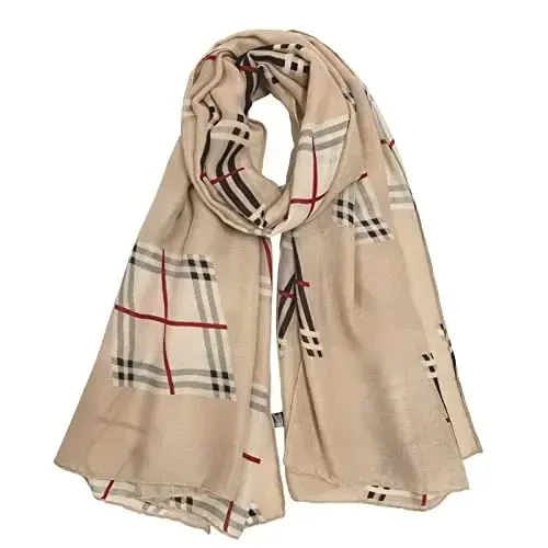 FINIZO Women's Scarves Lady Light Soft Fashion Solid Scarf Wrap Shawl for All Season 