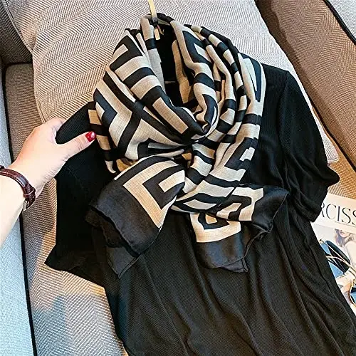 FINIZO Women's Scarves Lady Light Soft Fashion Solid Scarf Wrap Shawl for All Season - 3