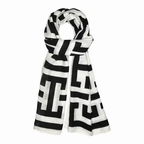 FINIZO Women's Scarves Lady Light Soft Fashion Solid Scarf Wrap Shawl for All Season - 1