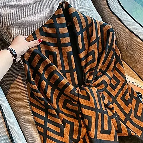FINIZO Women's Scarves Lady Light Soft Fashion Solid Scarf Wrap Shawl for All Season - 2