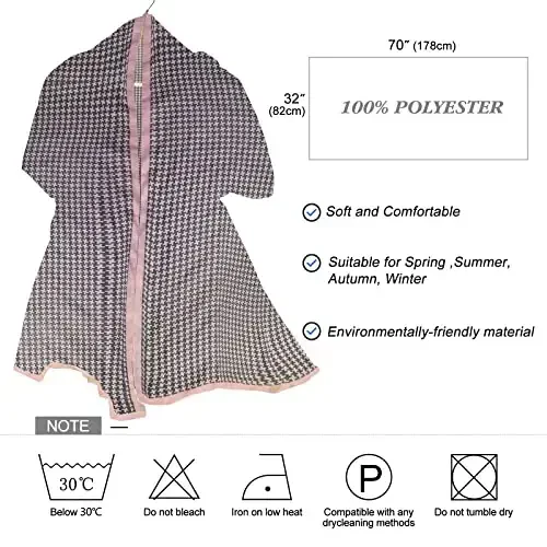 FINIZO Women's Scarves Lady Light Soft Fashion Solid Scarf Wrap Shawl for All Season - 5