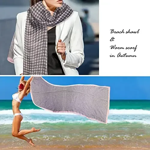 FINIZO Women's Scarves Lady Light Soft Fashion Solid Scarf Wrap Shawl for All Season - 6