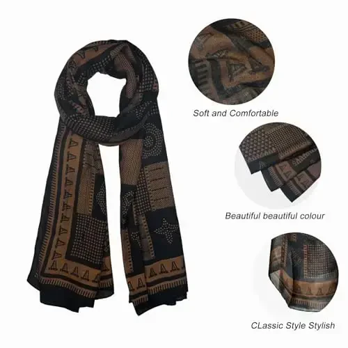 FINIZO Women's Scarves Lady Light Soft Fashion Solid Scarf Wrap Shawl for All Season - 3
