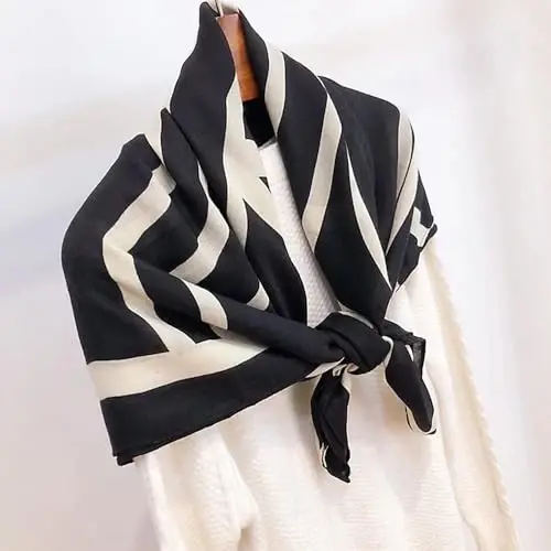 FINIZO Women's Scarves Lady Light Soft Fashion Solid Scarf Wrap Shawl for All Season - 4