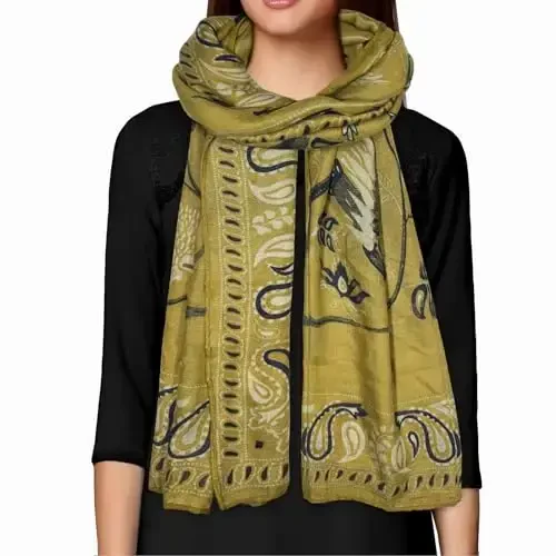FINIZO Women's Scarves Lady Light Soft Fashion Solid Scarf Wrap Shawl for All Season - 2