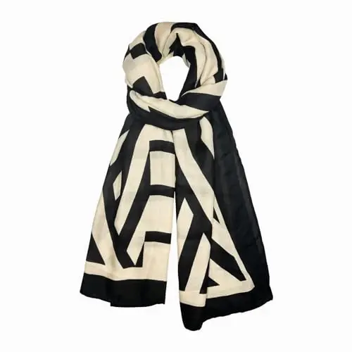 FINIZO Women's Scarves Lady Light Soft Fashion Solid Scarf Wrap Shawl for All Season - 1