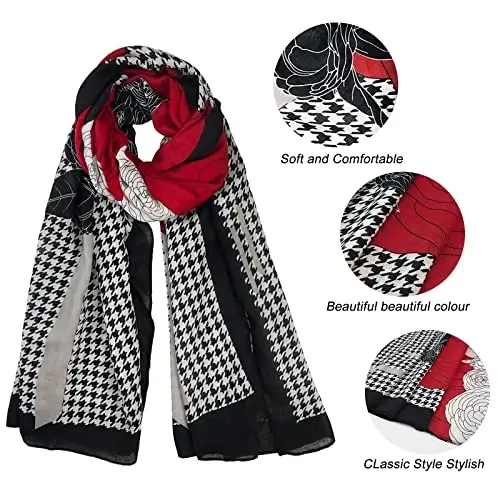 FINIZO Women's Scarves Lady Light Soft Fashion Solid Scarf Wrap Shawl for All Season - 3