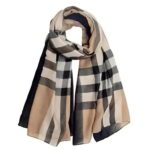 FINIZO Women's Scarves Lady Light Soft Fashion Solid Scarf Wrap Shawl for All Season - MODAZONE
