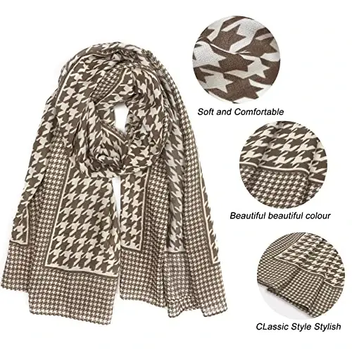 FINIZO Women's Scarves Lady Light Soft Fashion Solid Scarf Wrap Shawl for All Season - 9