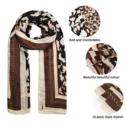 FINIZO Women's Scarves Lady Light Soft Fashion Solid Scarf Wrap Shawl for All Season - 3