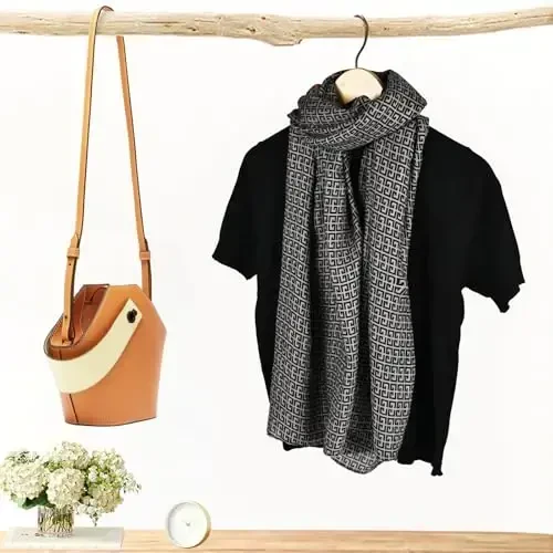 FINIZO Women's Scarves Lady Light Soft Fashion Solid Scarf Wrap Shawl for All Season - 3