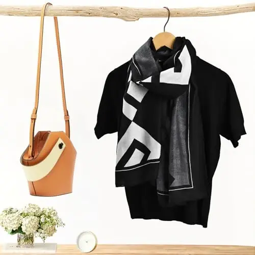 FINIZO Women's Scarves Lady Light Soft Fashion Solid Scarf Wrap Shawl for All Season - 9