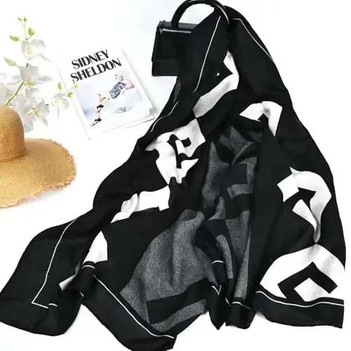 FINIZO Women's Scarves Lady Light Soft Fashion Solid Scarf Wrap Shawl for All Season - 4