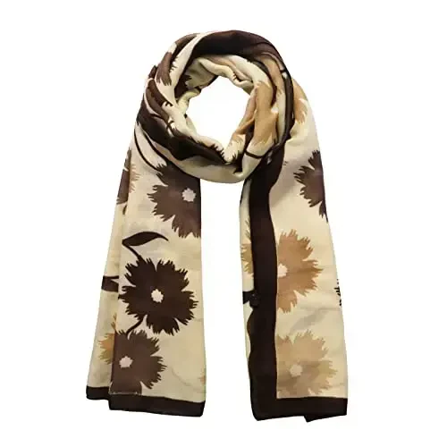 FINIZO Women's Scarves Lady Light Soft Fashion Solid Scarf Wrap Shawl for All Season - 1