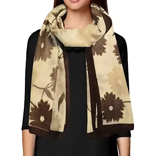 FINIZO Women's Scarves Lady Light Soft Fashion Solid Scarf Wrap Shawl for All Season - 2