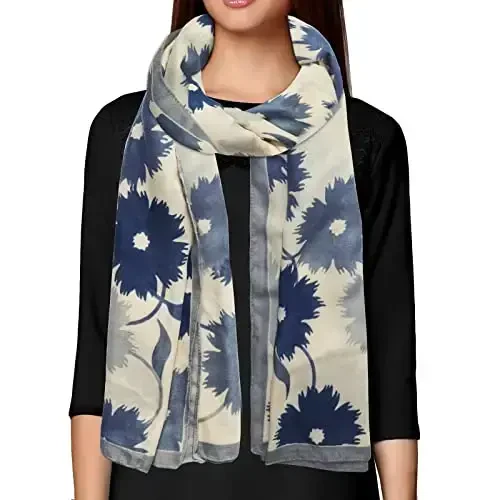 FINIZO Women's Scarves Lady Light Soft Fashion Solid Scarf Wrap Shawl for All Season - 2