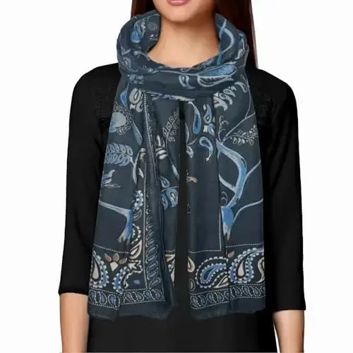 FINIZO Women's Scarves Lady Light Soft Fashion Solid Scarf Wrap Shawl for All Season - FINIZO (1)