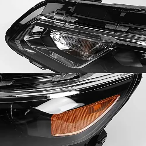 FIONE Headlights Compatible with Chevy Malibu 2016-2018 Halogen Headlamps Left Driver Right Passenger Side - 5