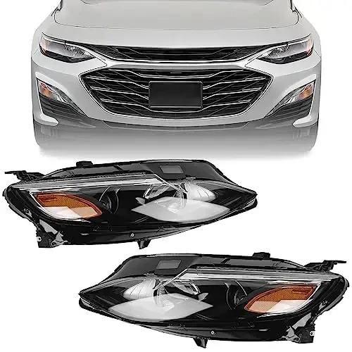 FIONE Faralar Majmuasi Chevy Malibu 2019-2022 bilan mos keladi Halojen Far chap haydovchi o'ng yo'lovchi tomoni LH RH - 1
