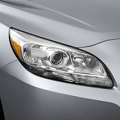 FIONE Headlights Compatible with Chevy Malibu 2013 2014 2015 Halogen Headlamps with Chrome Housing Pair Left Driver & Right Passenger Side (LH&RH) - 3