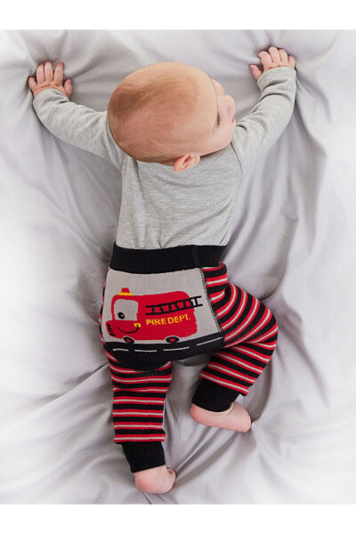 Firefighter Baby Boy Bodysuit Leggings-Pants Set - 13