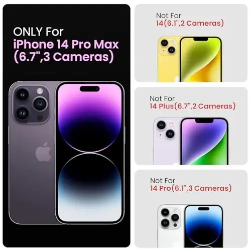 FireNova, Чехол для iPhone 14 Pro Max, Улучшенный силиконовый [с защитой камеры], Мягкая подкладка из микрофибры против царапин, 6,7 дюйма, Розовый помело - 1