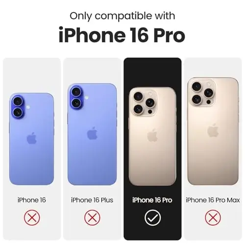 FireNova, чехол для iPhone 16 Pro, силиконовый, усовершенствованный [защита камеры], мягкая подкладка из микрофибры против царапин, 2024, темно-синий 