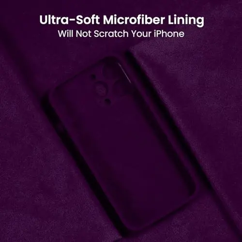 FireNova Designed for iPhone 14 Pro Max Case, Silicone Upgraded [Camera Protection] Case, Soft Anti-Scratch Microfiber Lining Inside, 6.7 inch, Wine Red - 5