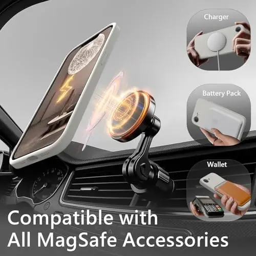 FireNova Magnetic for iPhone 17e Case/iPhone 16e Case, Compatible with MagSafe, [Silicone Camera Protection] Microfiber Lining Phone Case, 6.1