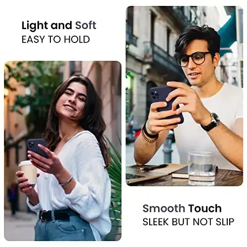 FireNova iPhone 13 Pro Max uchun mo'ljallangan g'ilof, silikon [Kamera himoyasi] telefon g'ilofi [2 ekran himoyachisi] bilan, ichki qismi yumshoq tirnalishga qarshi mikrofiber astarli, 6,7 dyuym, to'q ko'k - 2