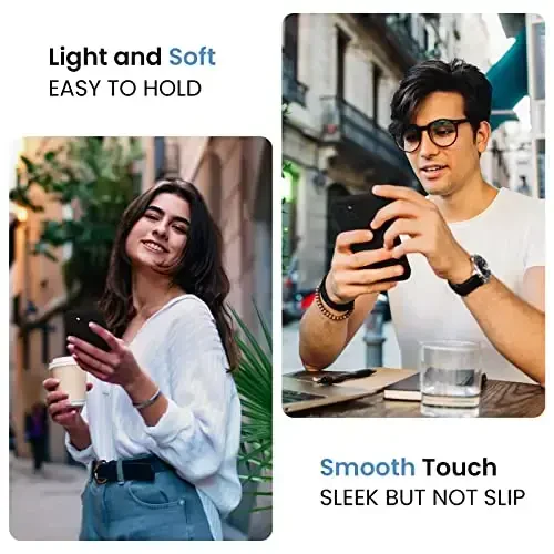 FireNova iPhone 13 uchun mo'ljallangan g'ilof, silikon yangilangan [Kamera himoyasi] Telefon g'ilofi [2 ekran himoyachisi] bilan, ichki qismi yumshoq tirnalishga qarshi mikrofiber qoplamali, 6,1 dyuym, qora - 2