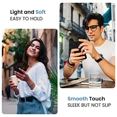 FireNova iPhone 15 Plus uchun mo'ljallangan g'ilof, silikon [Kamera himoyasi] g'ilof [2 ekran himoyachisi] bilan, ichki qismi yumshoq tirnalishga qarshi mikrofiber qoplamali, 6,7 dyuym, qora - 2