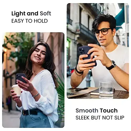 FireNova iPhone 15 Pro Max uchun mo'ljallangan g'ilof, silikon yangilangan [Kamera himoyasi] Telefon g'ilofi [2 ekran himoyachisi] bilan, ichki qismi yumshoq tirnalishga qarshi mikrofiber astarli, 6,7 dyuym, to'q ko'k - 2