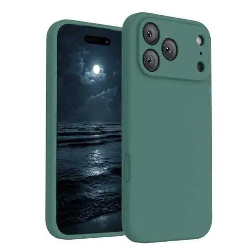 FireNova iPhone 17 Pro Max uchun magnitli g'ilof, MagSafe bilan mos, [Integratsiyalashgan silikon kamera boshqaruv tugmasi] [Kamera himoyasi] Tirnalishga qarshi mikrofiber qoplamali telefon g'ilofi, 6.9