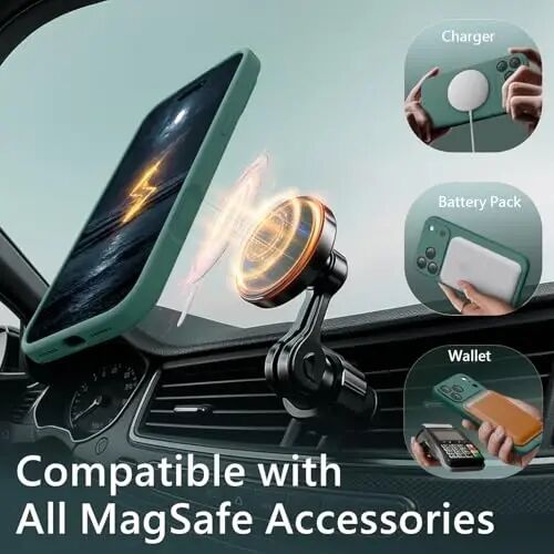 FireNova Magnetic for iPhone 17 Pro Max Case, Compatible with MagSafe, [Integrated Silicone Camera Control Button] [Camera Protection] Anti-Scratch Microfiber Lining Phone Case, 6.9