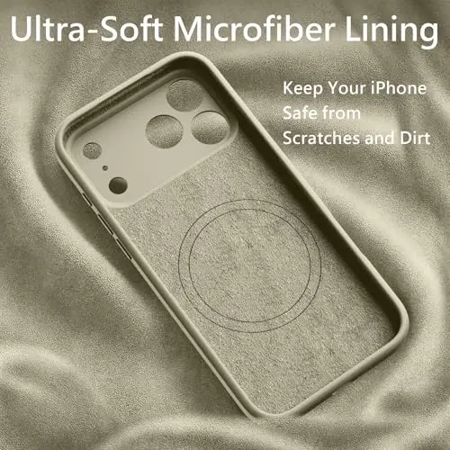 FireNova Magnetic for iPhone 17 Pro Case, Compatible with MagSafe, [Integrated Silicone Camera Control Button] [Camera Protection] Anti-Scratch Microfiber Lining Phone Case, 6.3