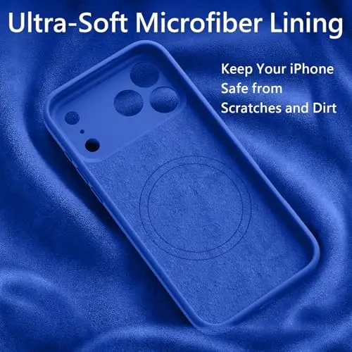 FireNova Magnetic for iPhone 17 Pro Case, Compatible with MagSafe, [Integrated Silicone Camera Control Button] [Camera Protection] Anti-Scratch Microfiber Lining Phone Case, 6.3