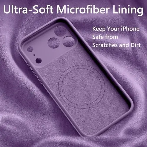 FireNova Magnetic for iPhone 17 Pro Case, Compatible with MagSafe, [Integrated Silicone Camera Control Button] [Camera Protection] Anti-Scratch Microfiber Lining Phone Case, 6.3