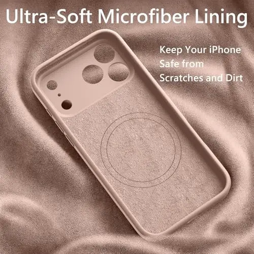 FireNova Magnetic for iPhone 17 Pro Case, Compatible with MagSafe, [Integrated Silicone Camera Control Button] [Camera Protection] Anti-Scratch Microfiber Lining Phone Case, 6.3