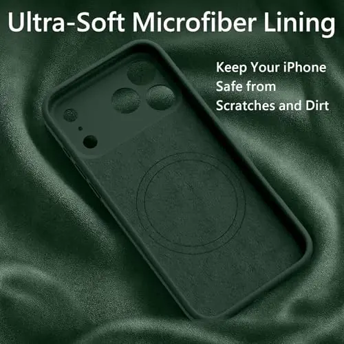 FireNova Magnetic for iPhone 17 Pro Max Case, Compatible with MagSafe, [Integrated Silicone Camera Control Button] [Camera Protection] Anti-Scratch Microfiber Lining Phone Case, 6.9